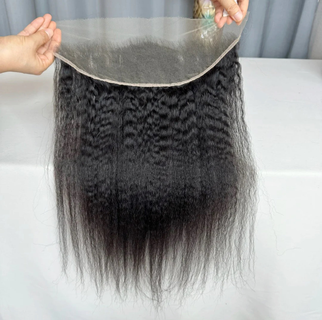 Lace fontale 13x4 Kinky-Cambodgien hair